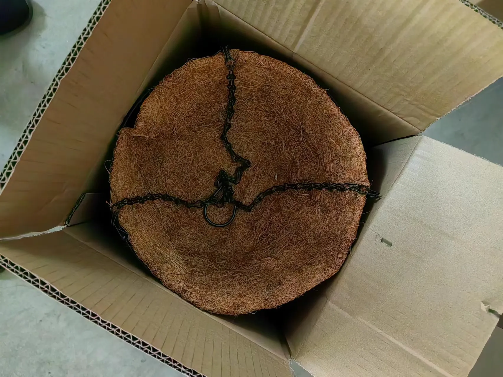 Natural Seedling Nutrition Pot Biodegradable Flower Pot Coconut Fiber Hanging Baskets for Plants Outdoor