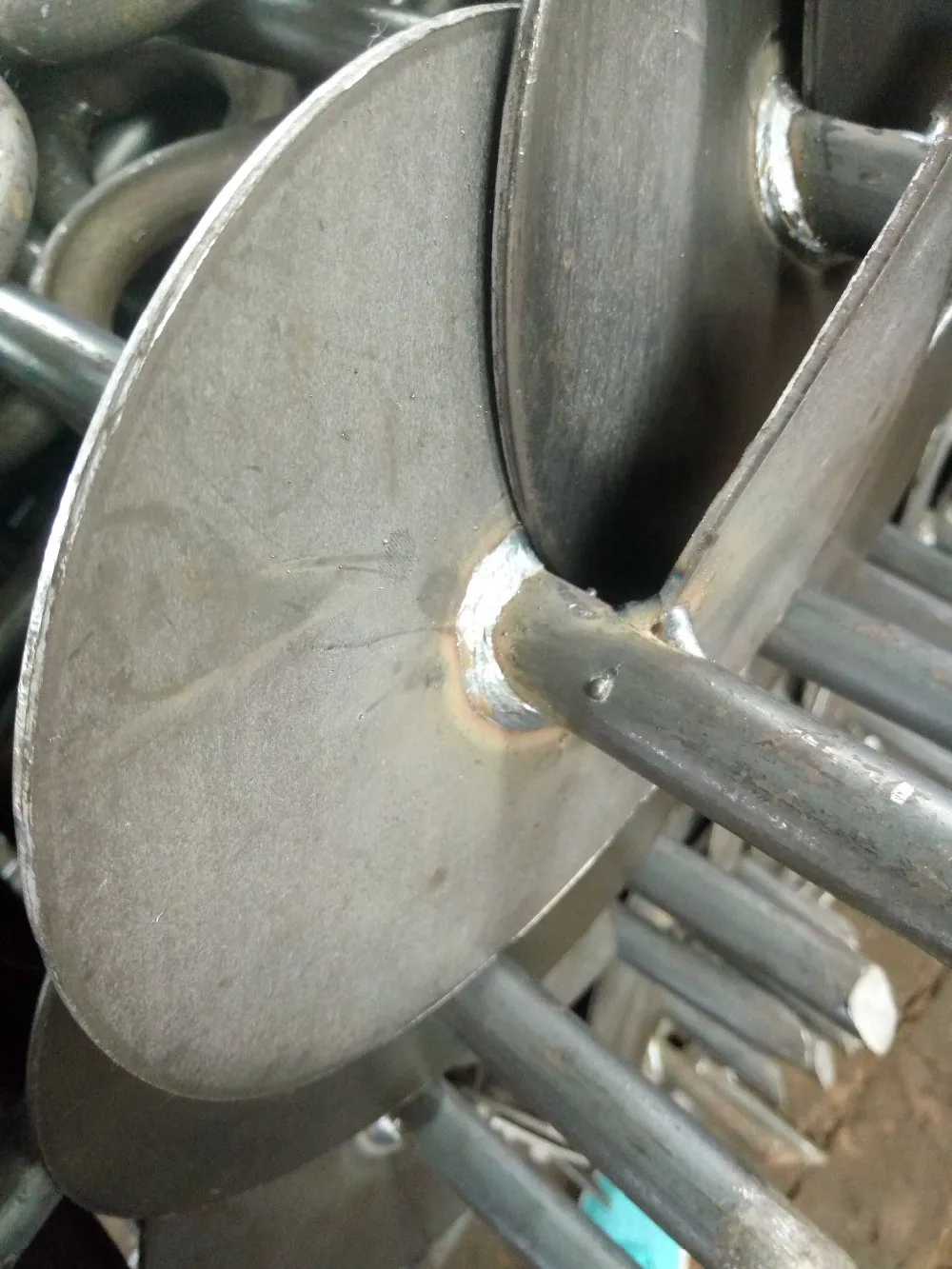 Earth Rod Anchor Ground Mechanical Driven Tipping Plate Anchor Auger Solid Shaft Dog-tie Out Stake Helix Spiral Screw Socket