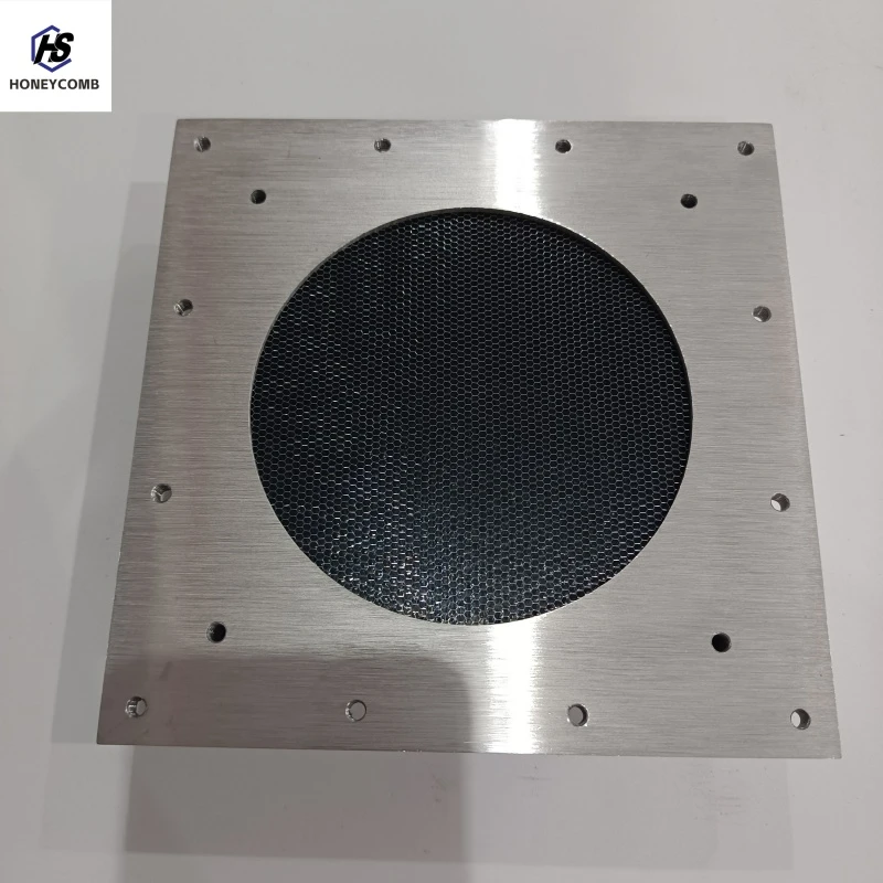 Aluminium Emc Shielded Honeycomb Vent For 120*120mm Fan