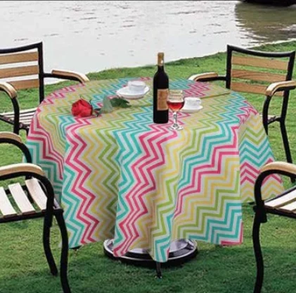 PEVA Tablecloth Waterproof Features Easy Wipe Clean Surface