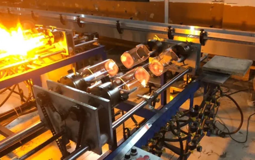 A Blue Glass Dinner Plate with an Integrated NFC Chip