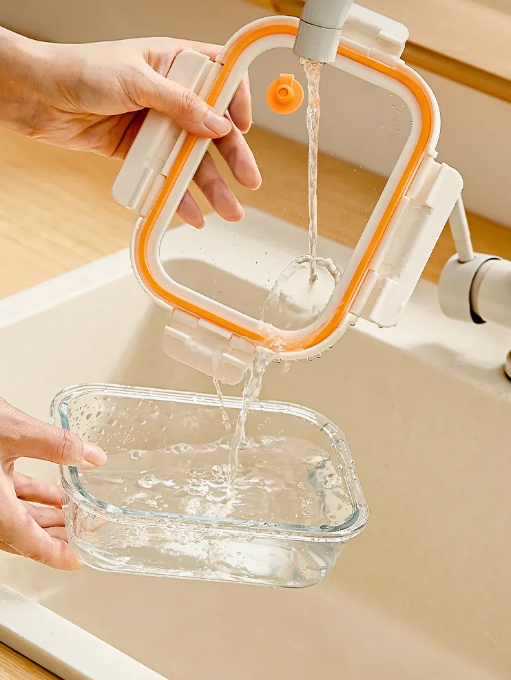 glass container with advanced glass lid