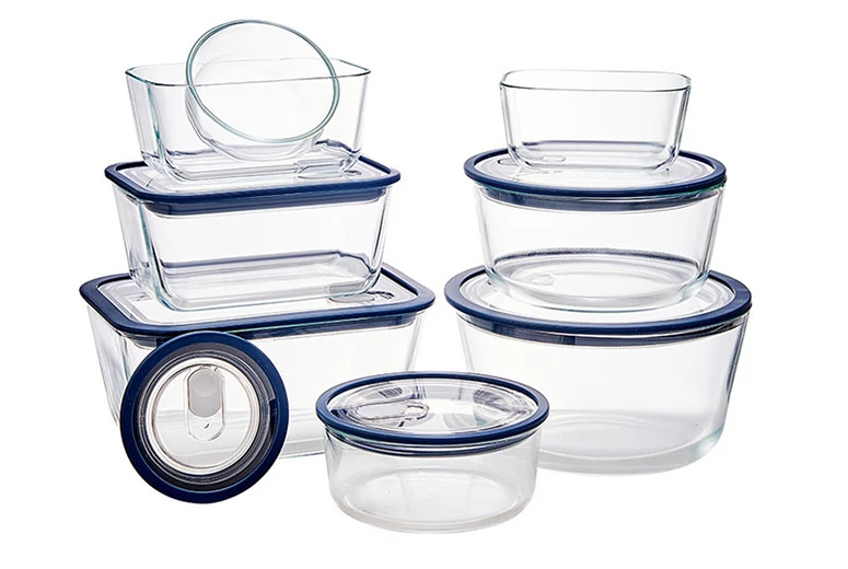 Glass Food Storage Container with Lid for Seal Preservation