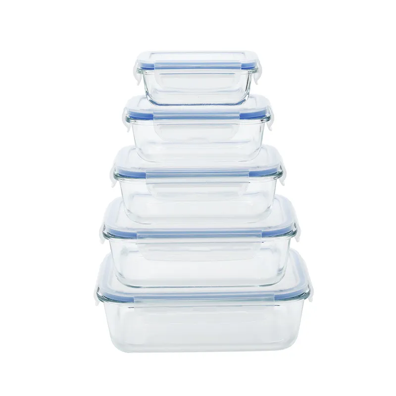 glass food containers with glass lids
