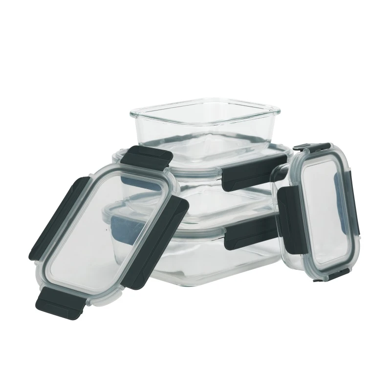 glass food containers with glass lids