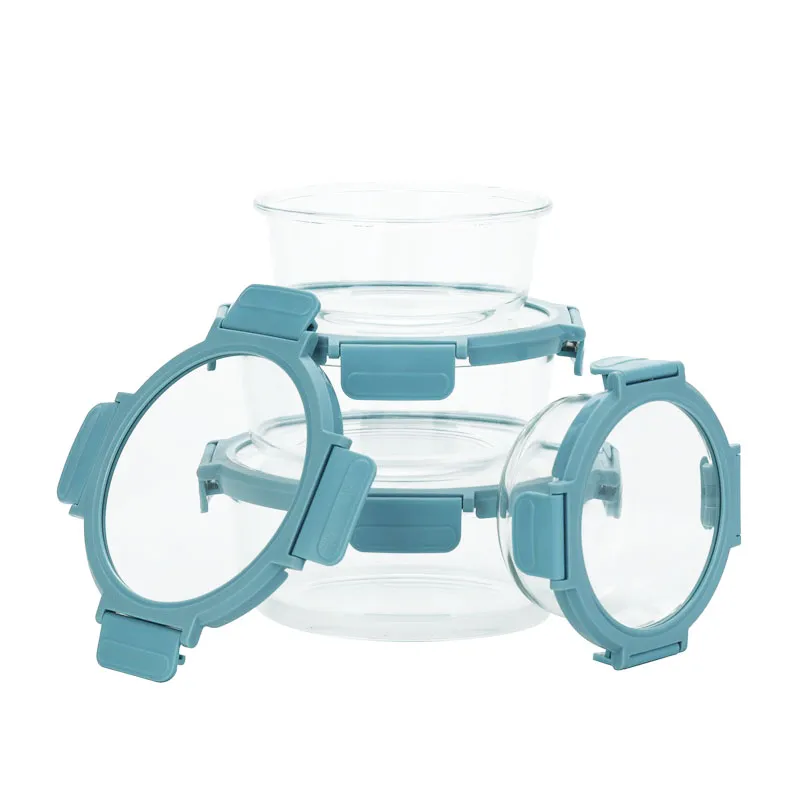 Glass Food Storage Container with Glass Lid | Airtight Seal