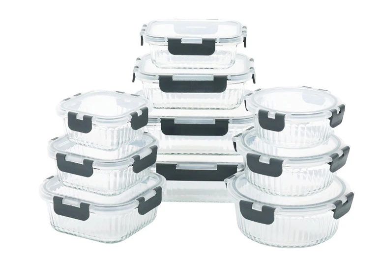 Stackable Glass Food Storage Containers