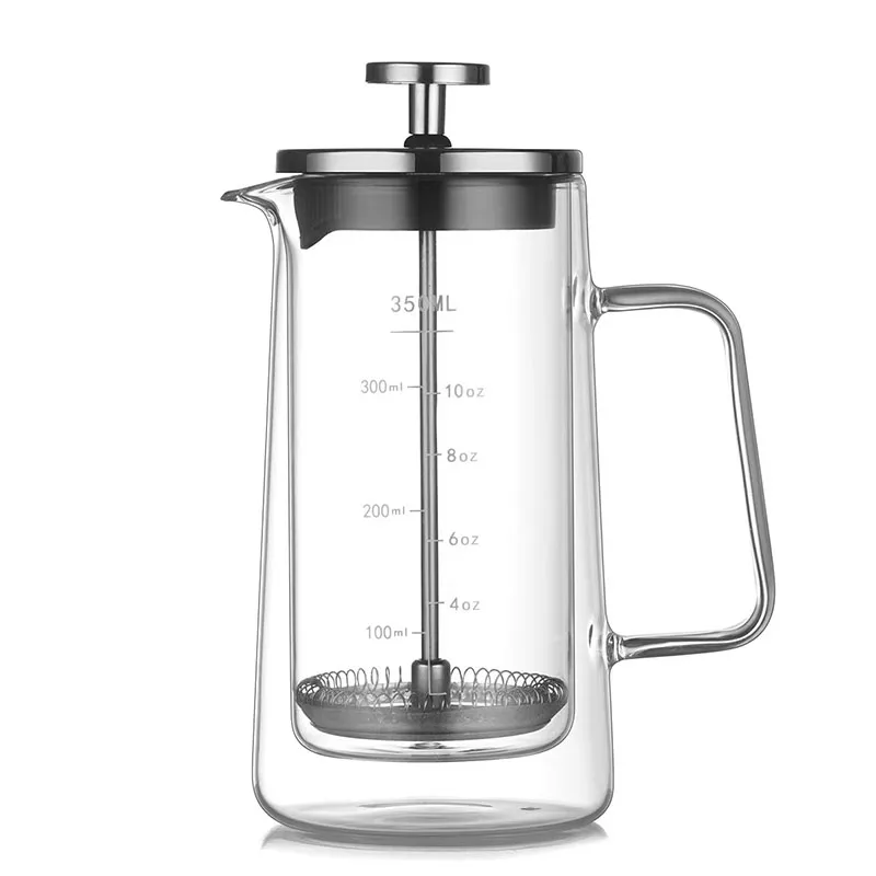 Double-Wall Insulated Borosilicate Glass French Press