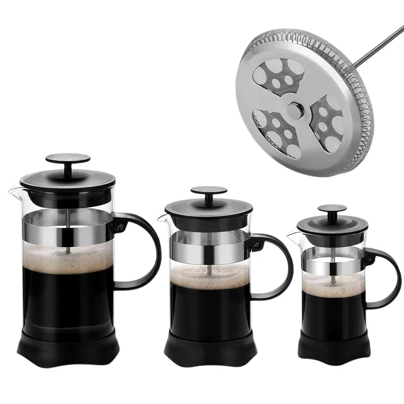 Monolayer High Borosilicate Glass French Press Coffee Maker