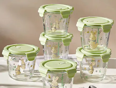 High-Quality Small Glass Jars with Glass Lids for Storage and Organization