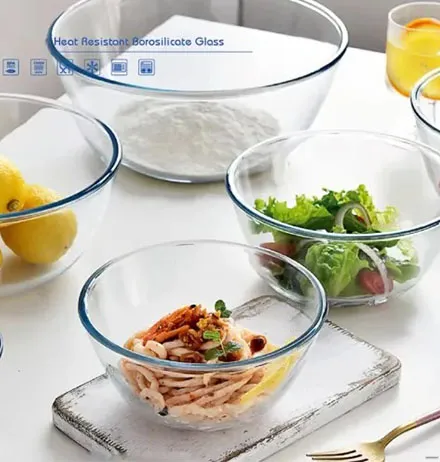 glass batter bowl with lid