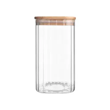 Stylish Sustainability: Glass Food Storage with Bamboo Lids