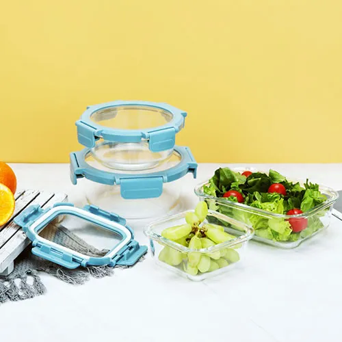 glass food containers with glass lids