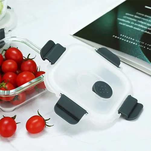 round glass containers with lids