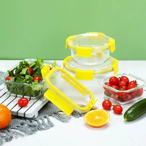 High Borosilicate Glass Bottle with Bamboo Lid