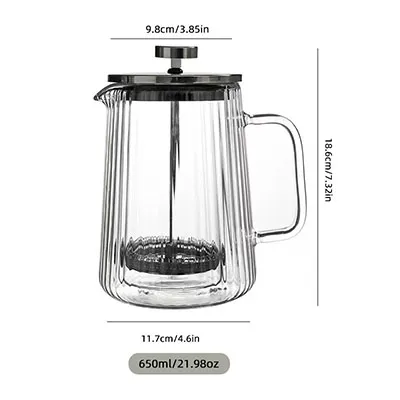 French Press Coffee Maker 650ml