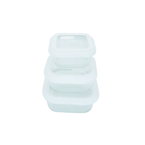 Glass Food Containers with Glass Lids - Airtight, BPA-Free