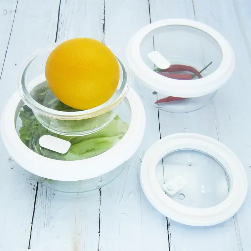 Glass Food Containers with Glass Lids - Airtight, BPA-Free