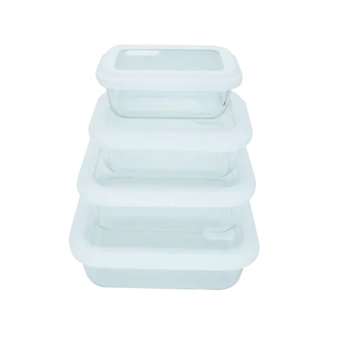 Glass Food Containers with Glass Lids - Airtight, BPA-Free