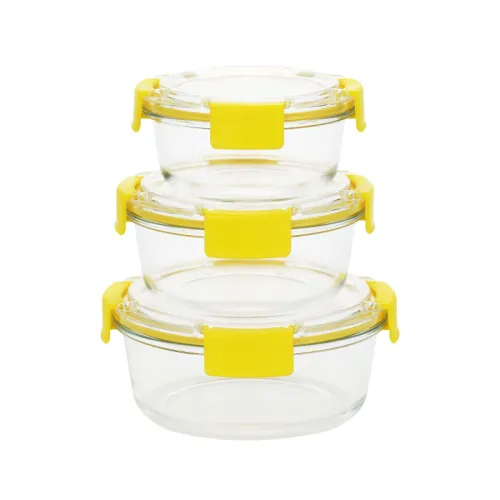 Clear Glass Containers with Lids - Airtight Food Storage