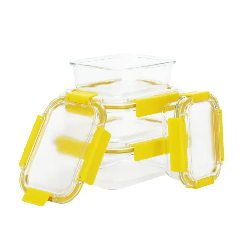 Clear Glass Containers with Lids - Airtight Food Storage