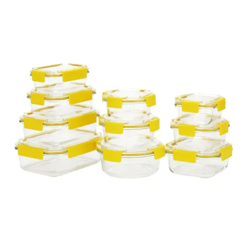 Clear Glass Containers with Lids | Light & Durable Kitchen Storage