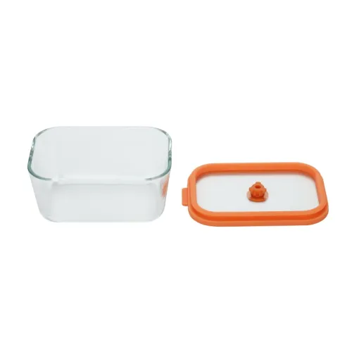 Glass Food Storage Container with Glass Lid - Airtight Seal