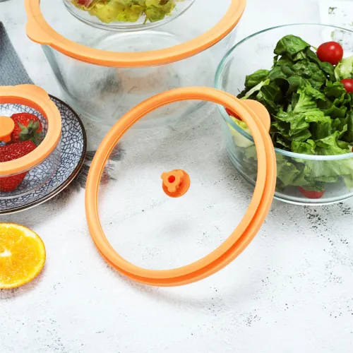 γυάλινα βάζα κουζίνας με καπάκια