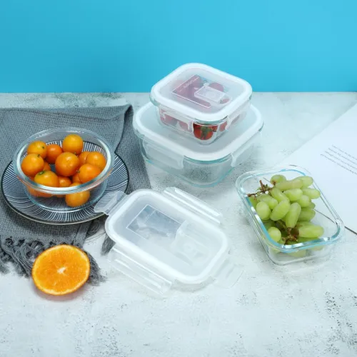6 cup glass food storage containers