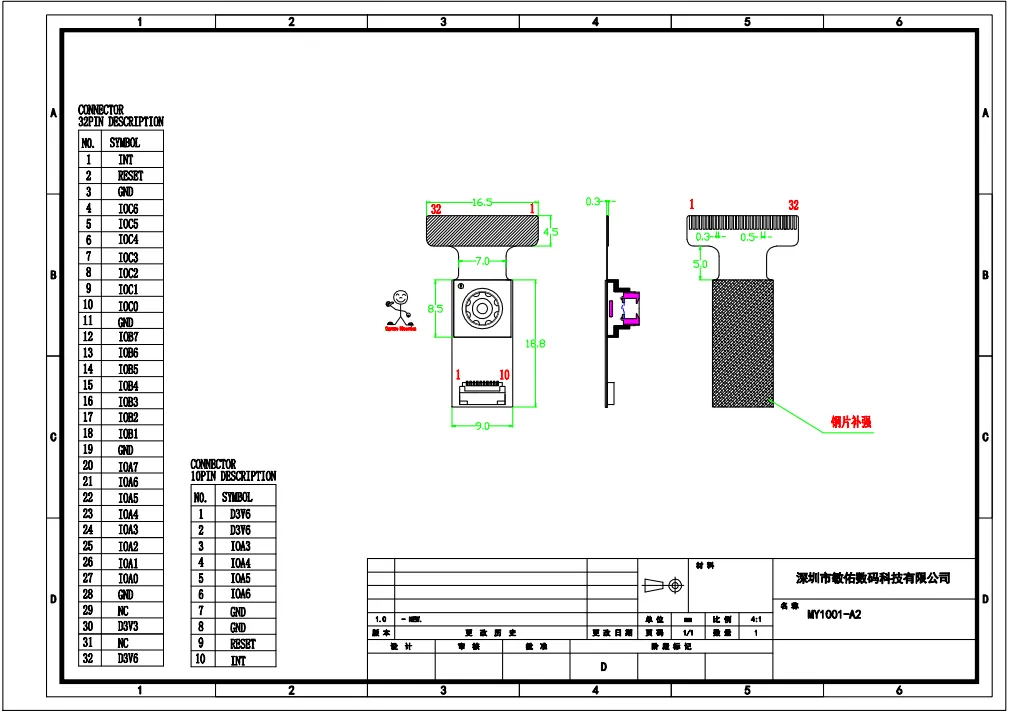 MY-1001-A2 AI Tracking, Gesture Recognition, Sitting Posture Detection Smart Camera Module