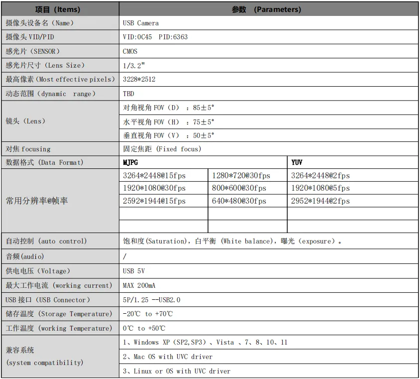 MY-USB8M798A 4K Resolution HD Video Driver-Free USB Camera Module With Microphone