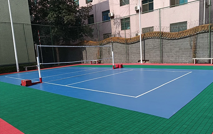 The volleyball court floor is a place where strength and team spirit are displayed. On this carefully laid field, every jump and every smash is full of strength and beauty, and every pass and block reflects the athletes' ultimate pursuit of precision and collaboration. The lines on the floor, like the boundaries of a battlefield, clearly divide the territory of offense and defense, and record the excitement and tension of every round.