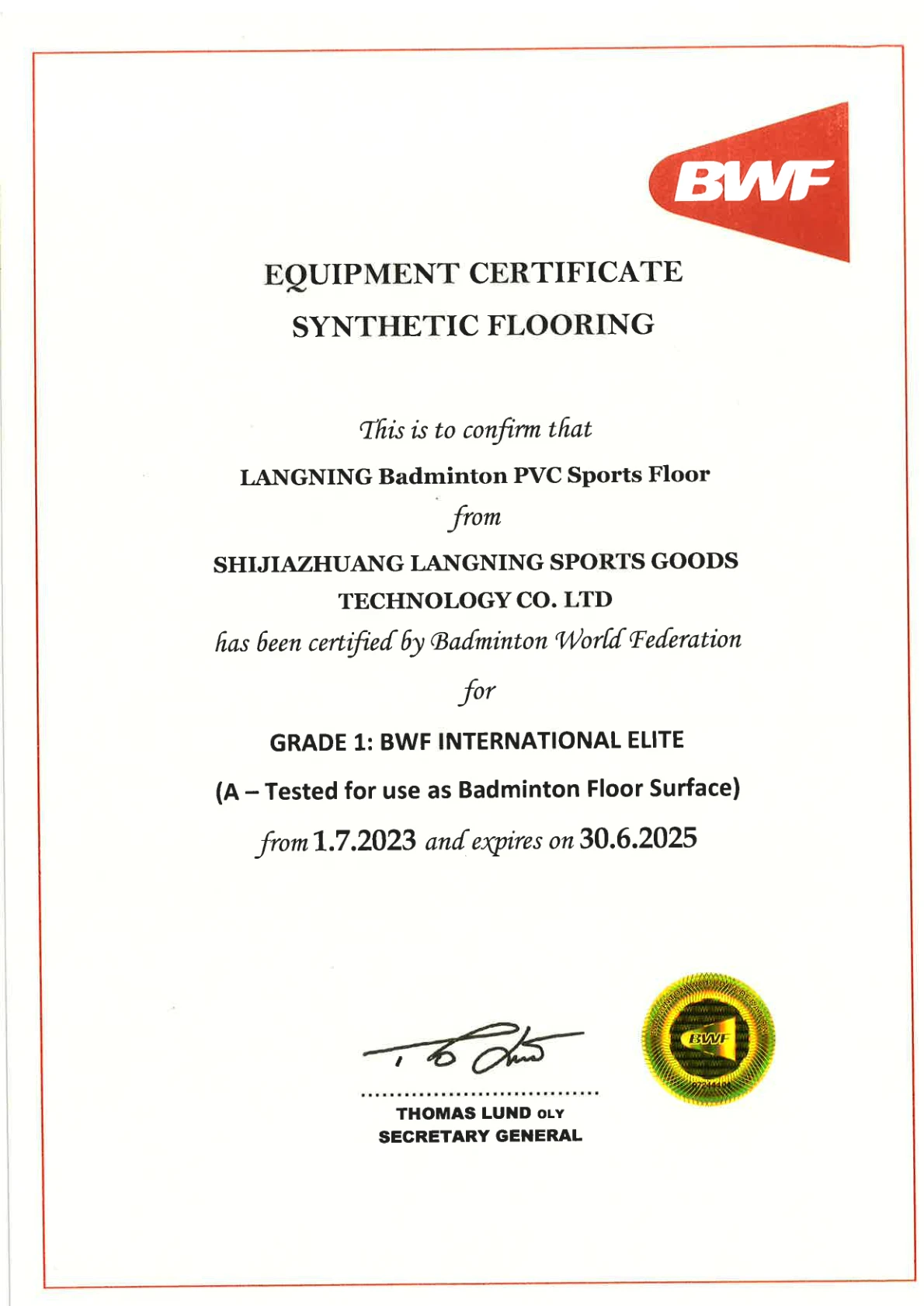 futsal court supplier