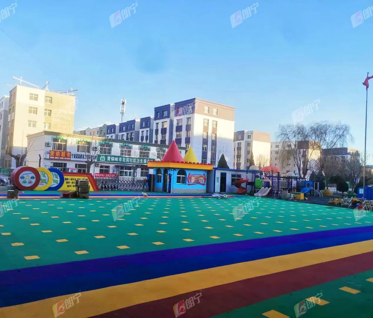 Durable Playground Floor Tiles