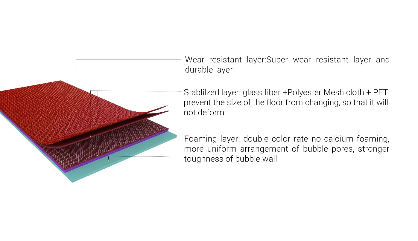 table tennis flooring specifications