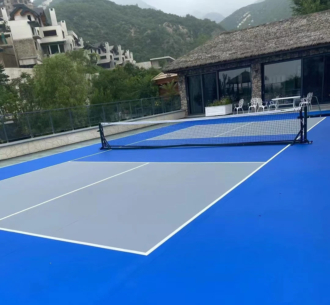 The pickleball court floor is the intersection of speed and passion, and the touchstone of skill and endurance. On this carefully paved field, every light step and every precise swing of the racket reflects the athletes' desire and unremitting pursuit of victory. The lines on the floor, like the scale of time, record the beginning and end of each exciting round.