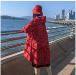 Sturdy Women’s Waterproof Polyester Hooded Raincoats