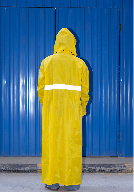 Waterproof poncho is reusable