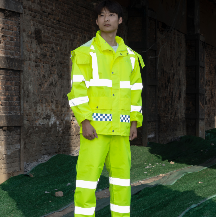 Men Rainjacket Waterproof Breathable Fabric