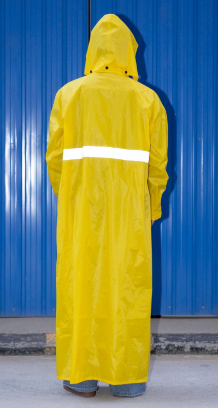 Eco-Friendly Packable Long Rain Jacket