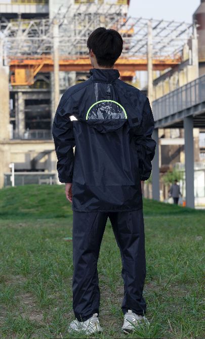 Essential Black Rain Coat Mens