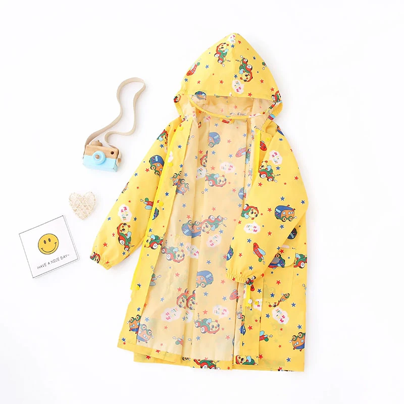 adult yellow raincoat