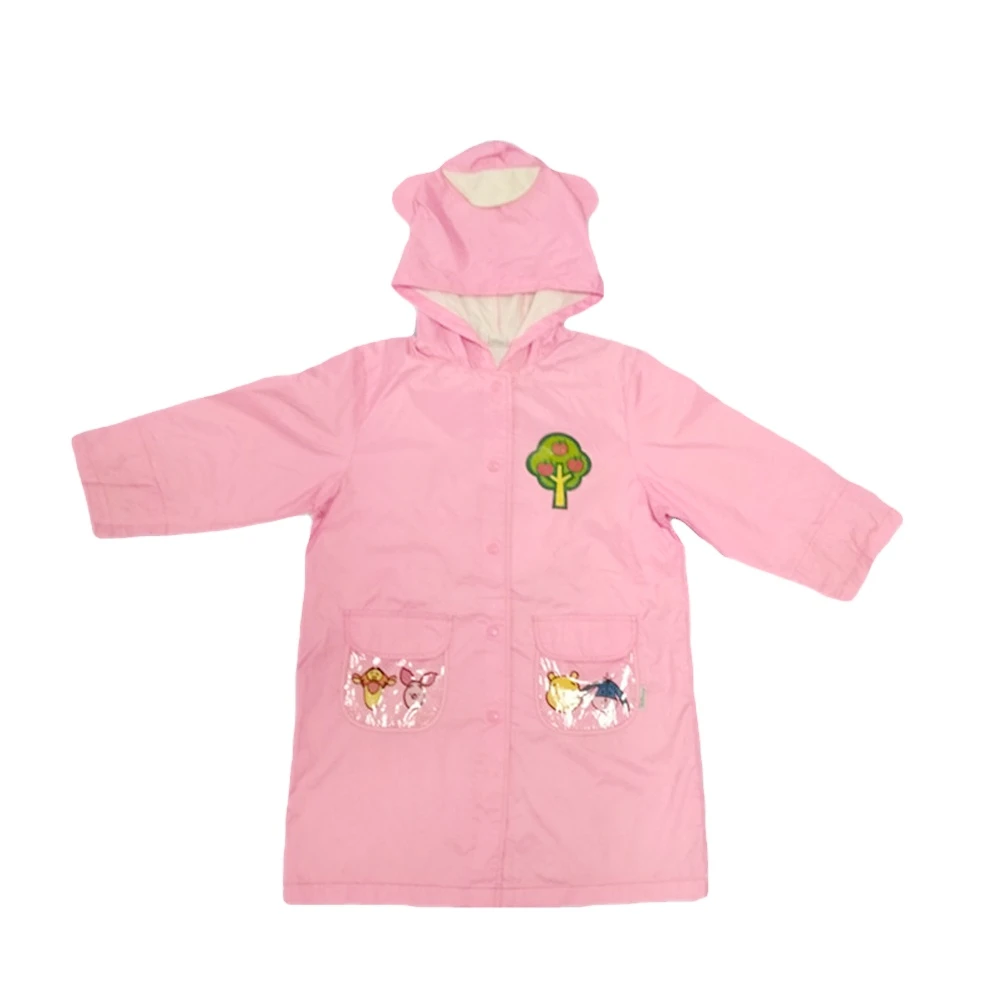 Polyester long raincoat with waterproof zipper windproof outdoor rain coat for adult button cuff Polyester long raincoat with waterproof zipper windproof outdoor rain coat for adult button cuff