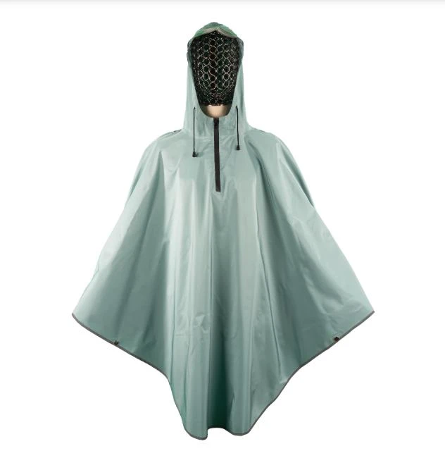 Polyester long raincoat with waterproof zipper windproof outdoor rain coat for adult button cuff Polyester long raincoat with waterproof zipper windproof outdoor rain coat for adult button cuff