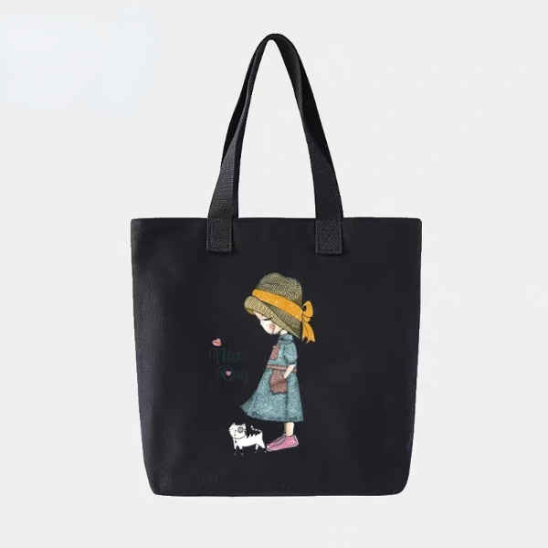 2021 Recycled custom print promotion shopping Tote cotton canvas bag