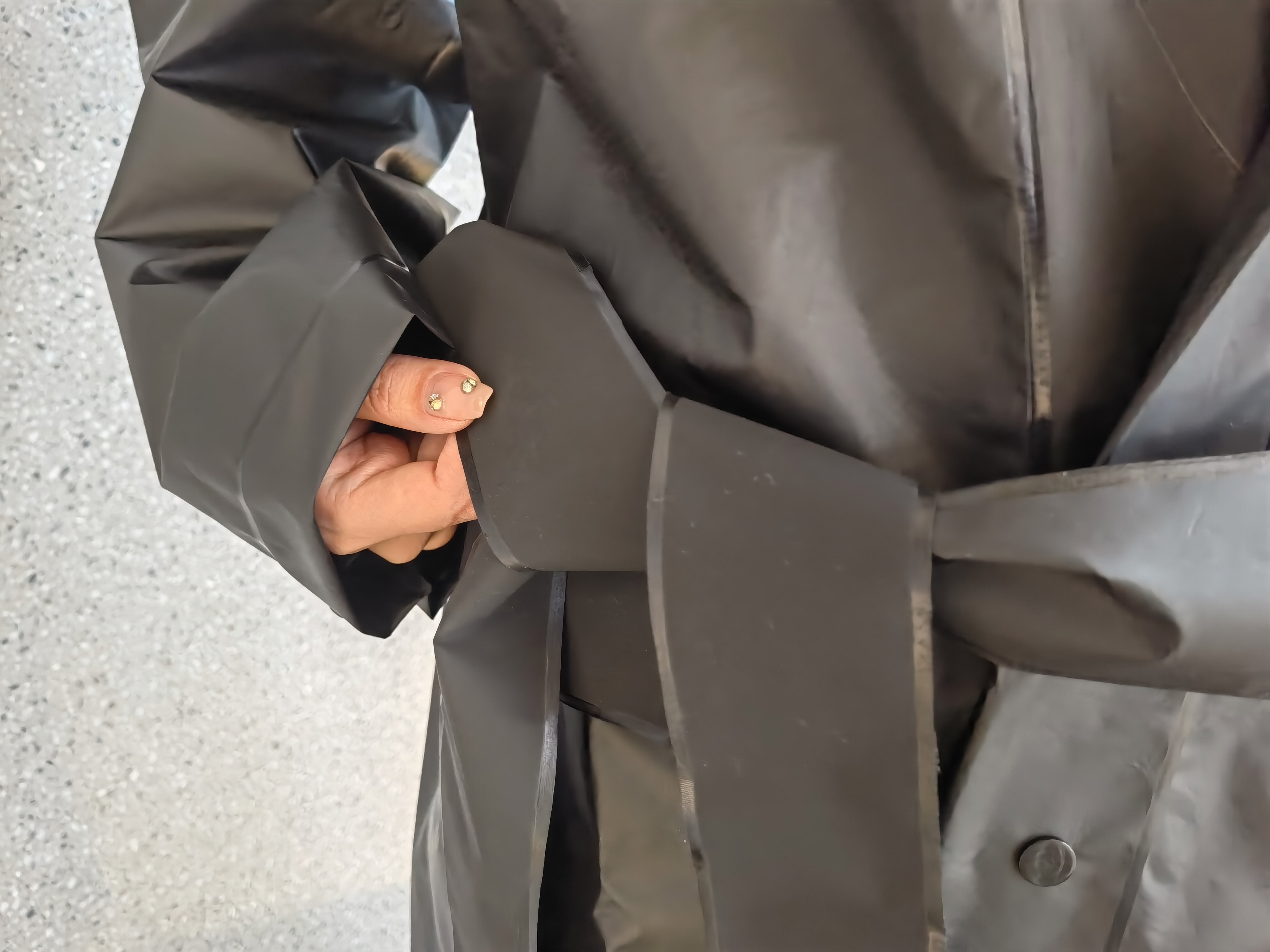 adult women EVA raincoat eco friendly fabric 100% waterproof rain coat