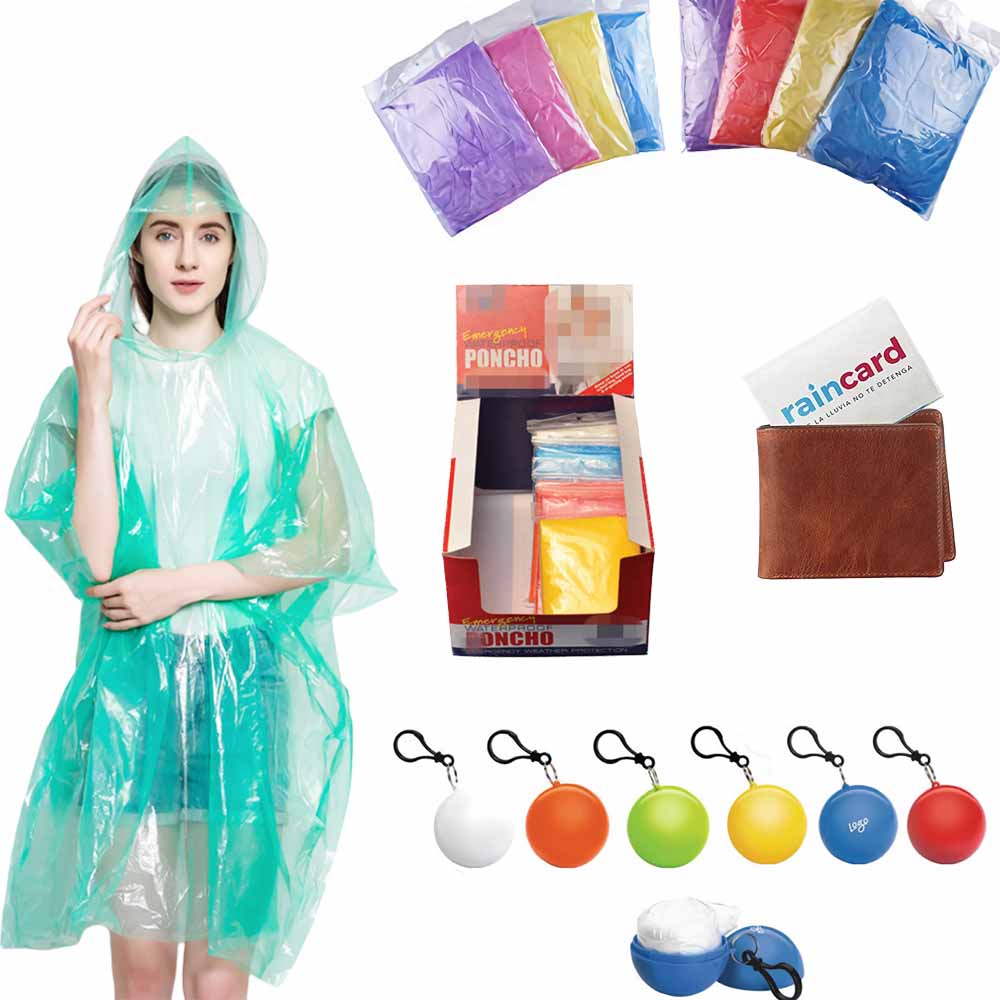 disposable rain poncho 100% waterproof raincoat transparent rain coat
