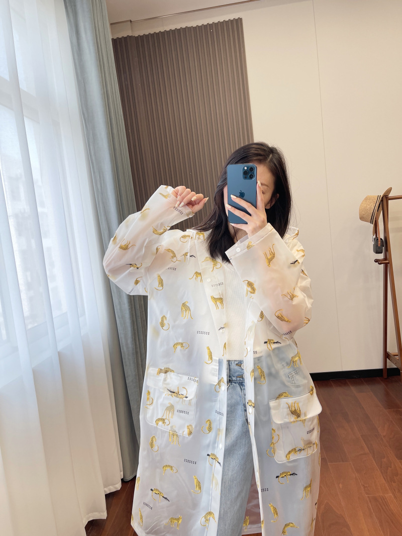 Full Printing Long Raincoat, EVA Fabric, 100% Waterproof