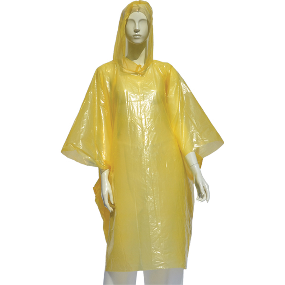 Disposable PE Rain Poncho - Lightweight, Waterproof, Easy to Carry