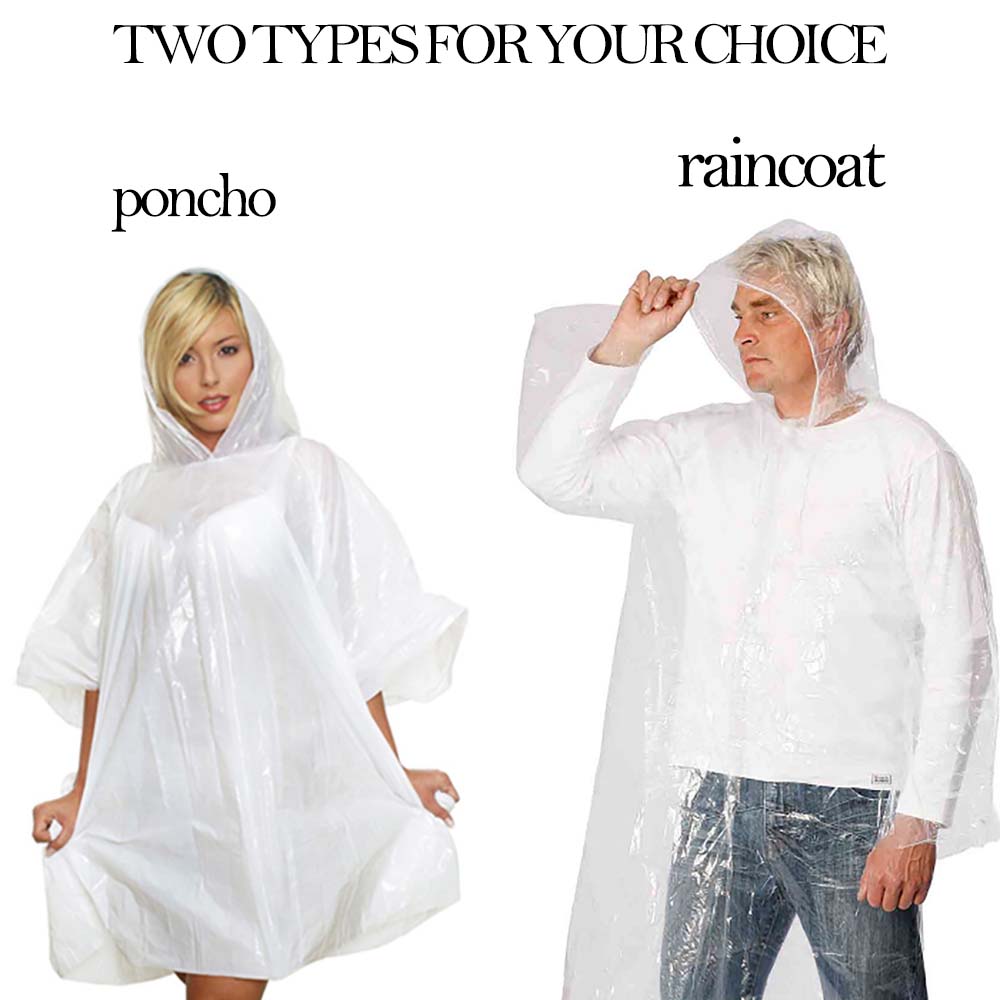 Women's High Quality Waterproof Polyester Rain Poncho & Coat